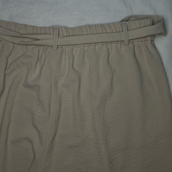 NWOT - Nicole Miller Women's Wide Leg Tan Beige Business Pant X-Large With Belt - Picture 6 of 11